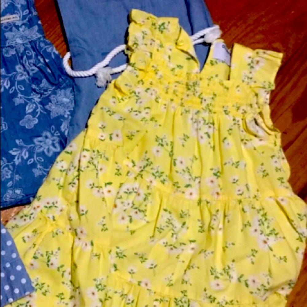 3T yellow floral dress from Old Navy EUC